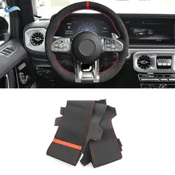 Protector de volante en ante para Mercedes-AMG A45, E63 y GT
