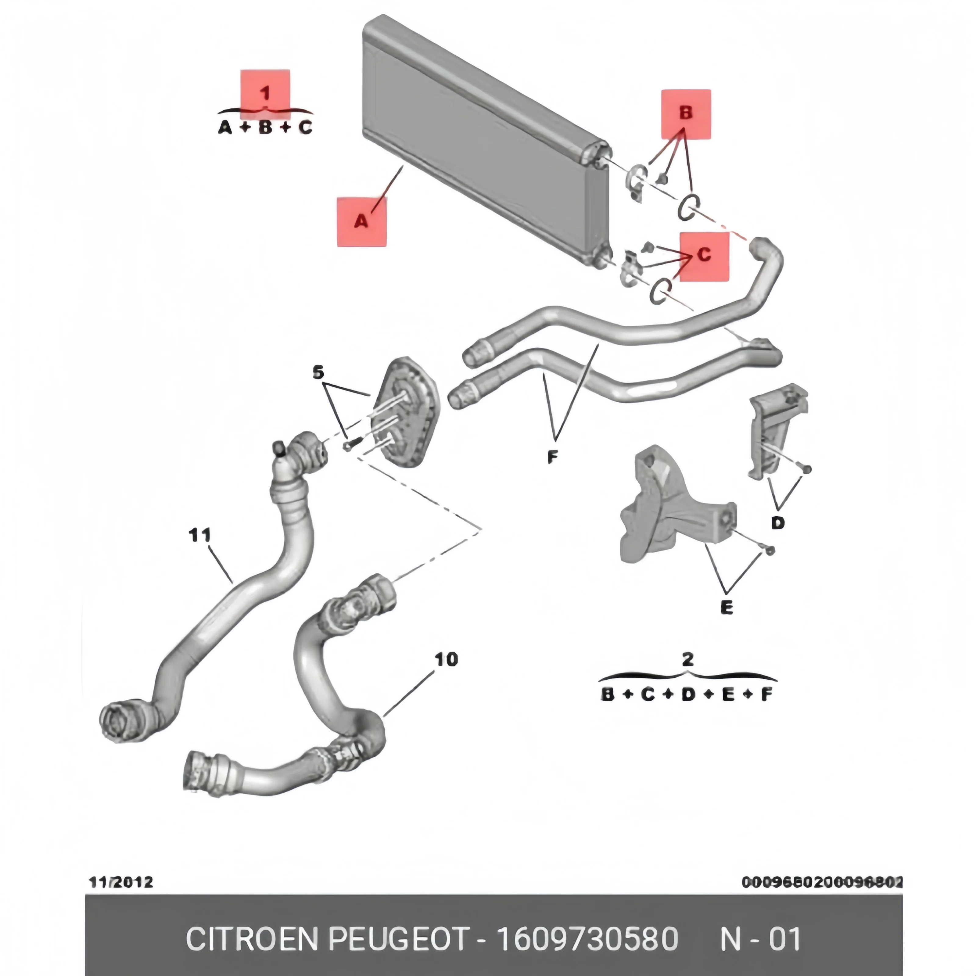 Evaporador climatizador Opel Meriva B 1.4 Turbo - imagen 3