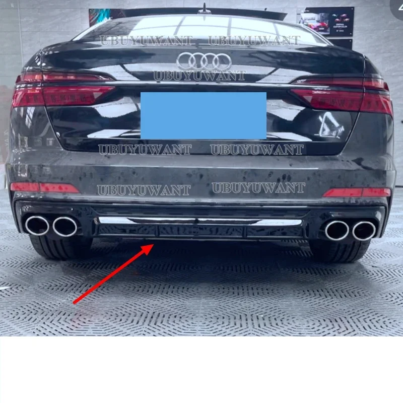 Difusor trasero ABS estilo S6 para Audi A6 C8 2019-2024