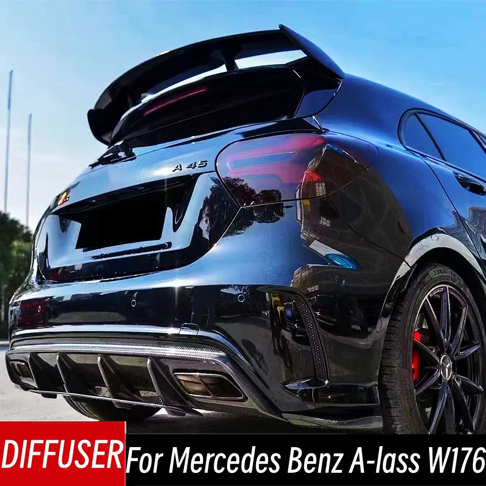 Difusor trasero de fibra de carbono Mercedes Clase A W176 2014-2018