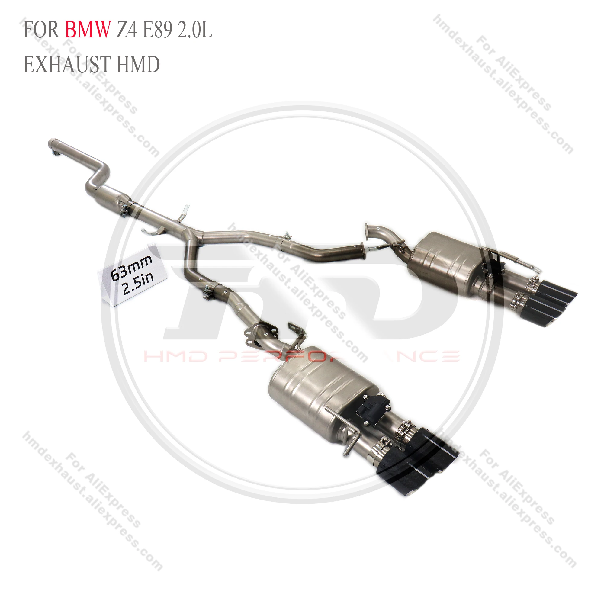 Vista general del sistema de escape HMD para BMW Z4 E89