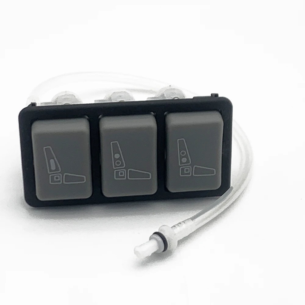 OE: 857870   29073-02/04E 42538404   Válvula IPS de ajuste lumbar para asiento de camión, 3 botones para ISRI/MAN/IVECO (Color gris RH) - imagen 3