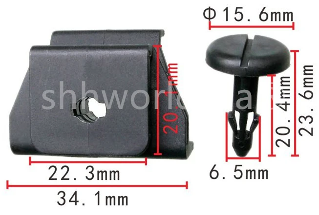 Shhworldsea BYDQ840A02 clip plástico cierre frontal automático para BYD