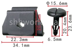 Shhworldsea BYDQ840A02 clip plástico cierre frontal automático para BYD