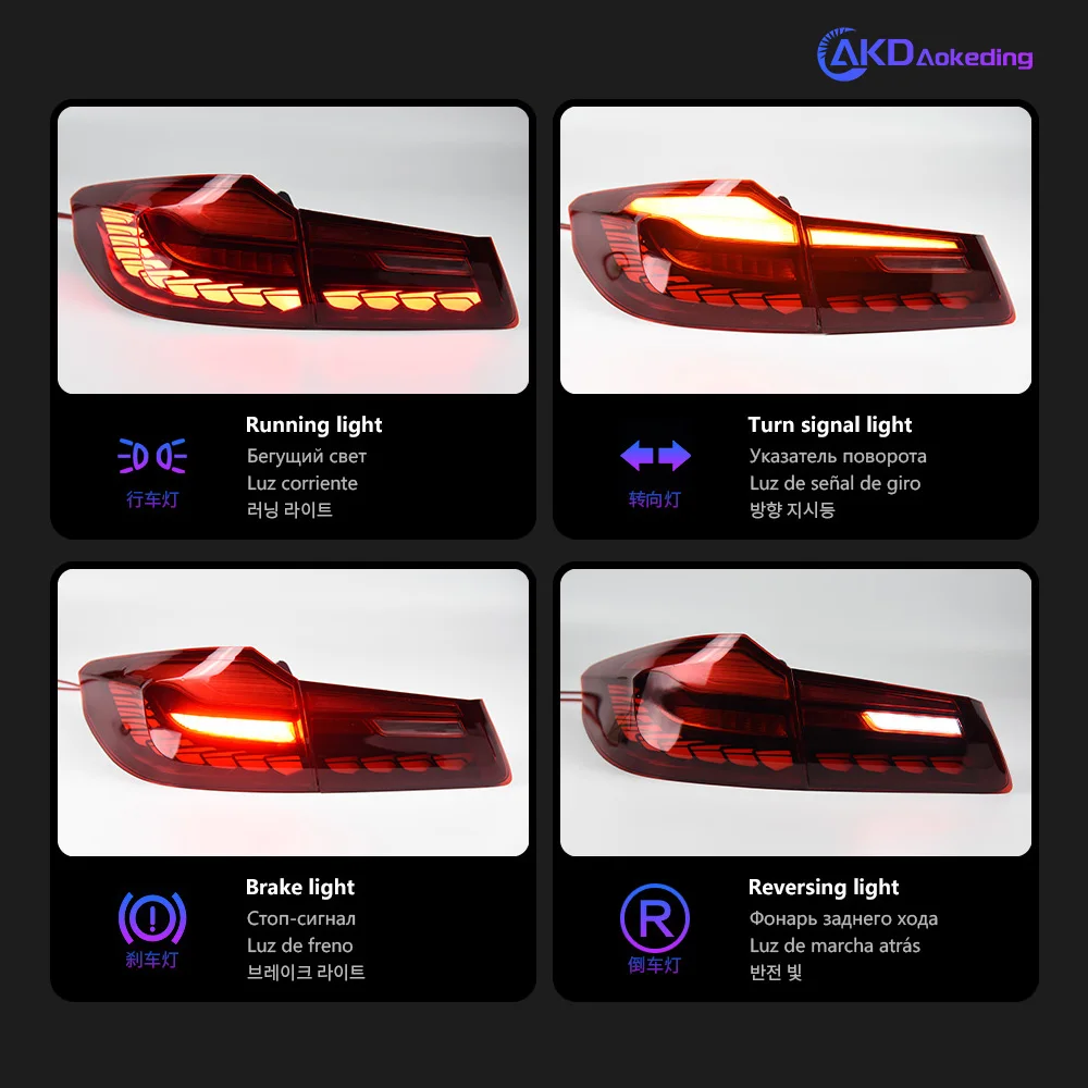 Luz trasera LED dinámica para BMW Serie 5 G30 - imagen 3