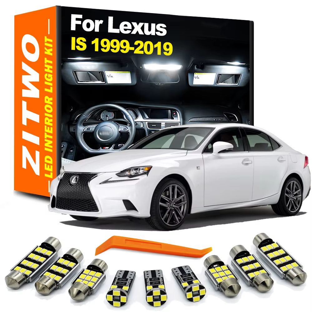 Kit de luces LED interiores ZITWO para Lexus IS 1999-2019