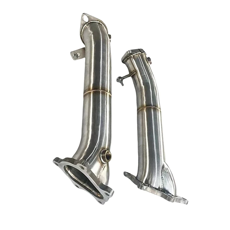 Bajante catalítico acero inoxidable alto flujo para Nissan GTR R35