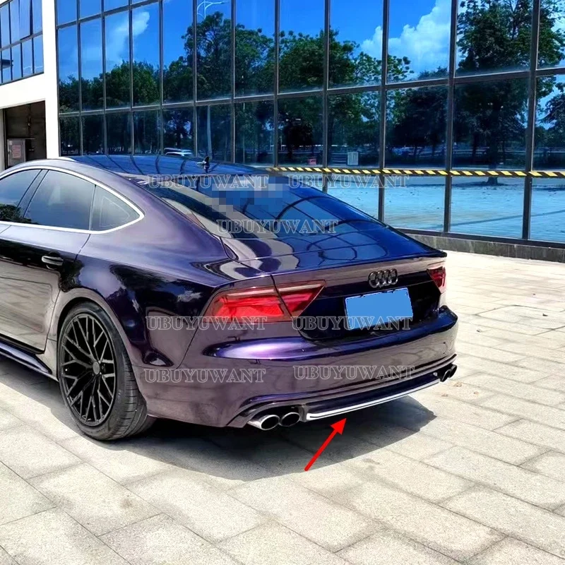 Difusor trasero carbono con alerón labio para Audi A7 2011-2014 - imagen 3