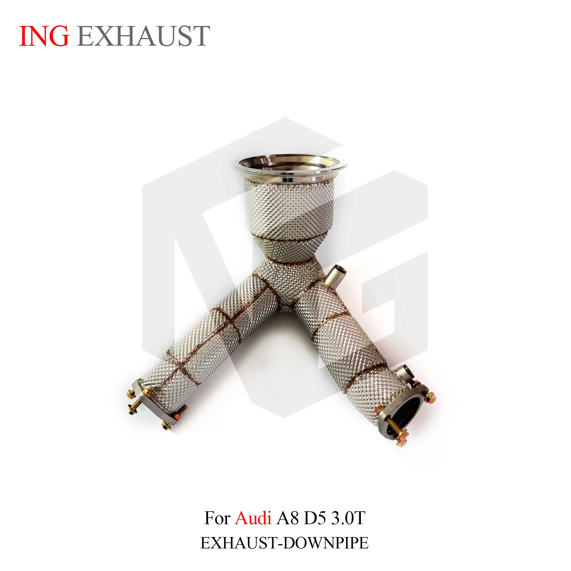 Downpipe catalítico ING para AUDI A8 D5 3.0 TFSI