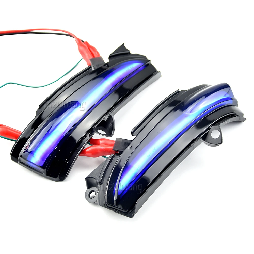 Vista de las luces LED laterales para espejo