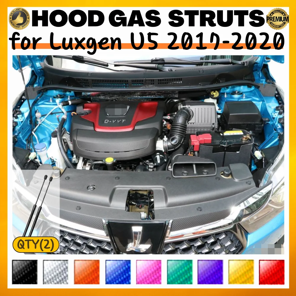 Amortiguadores de capó para Luxgen U5 2017-2020