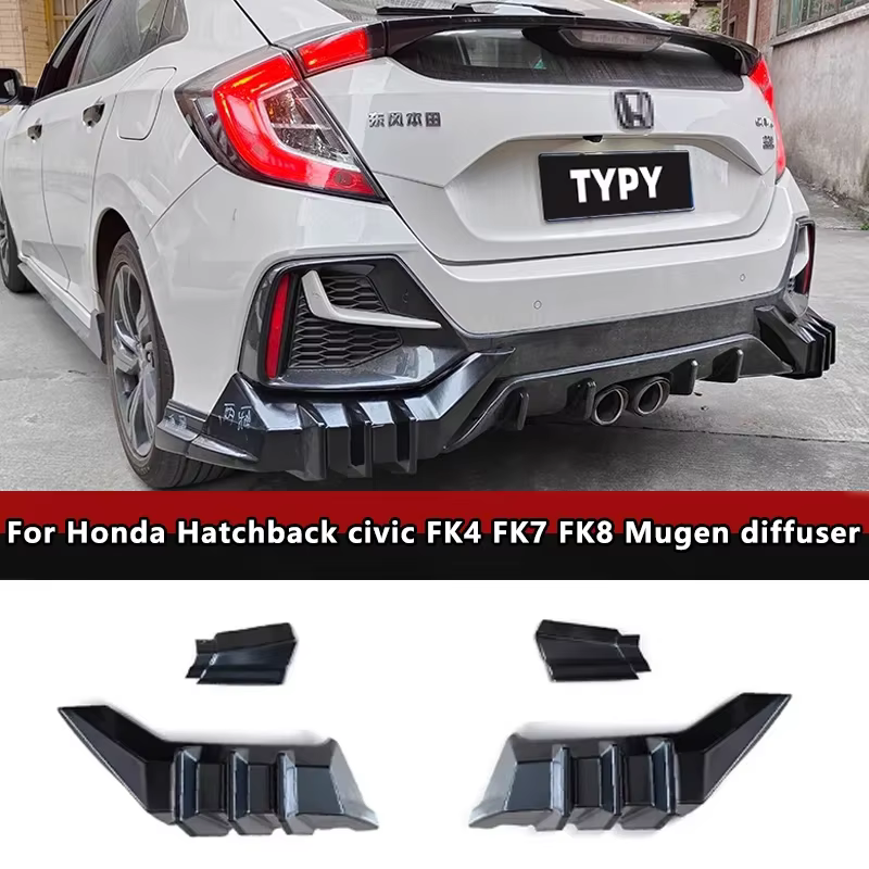 Alerón trasero y difusor Honda Civic 10ª gen hatchback FK4 FK7