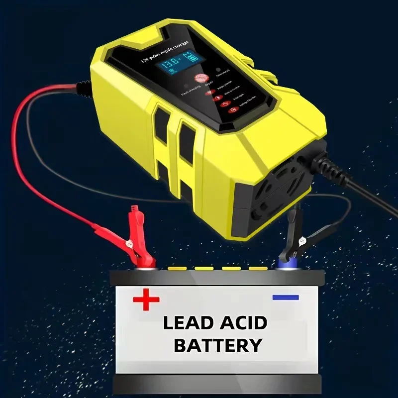 Cargador de batería 12V para coche y motocicleta - imagen 4