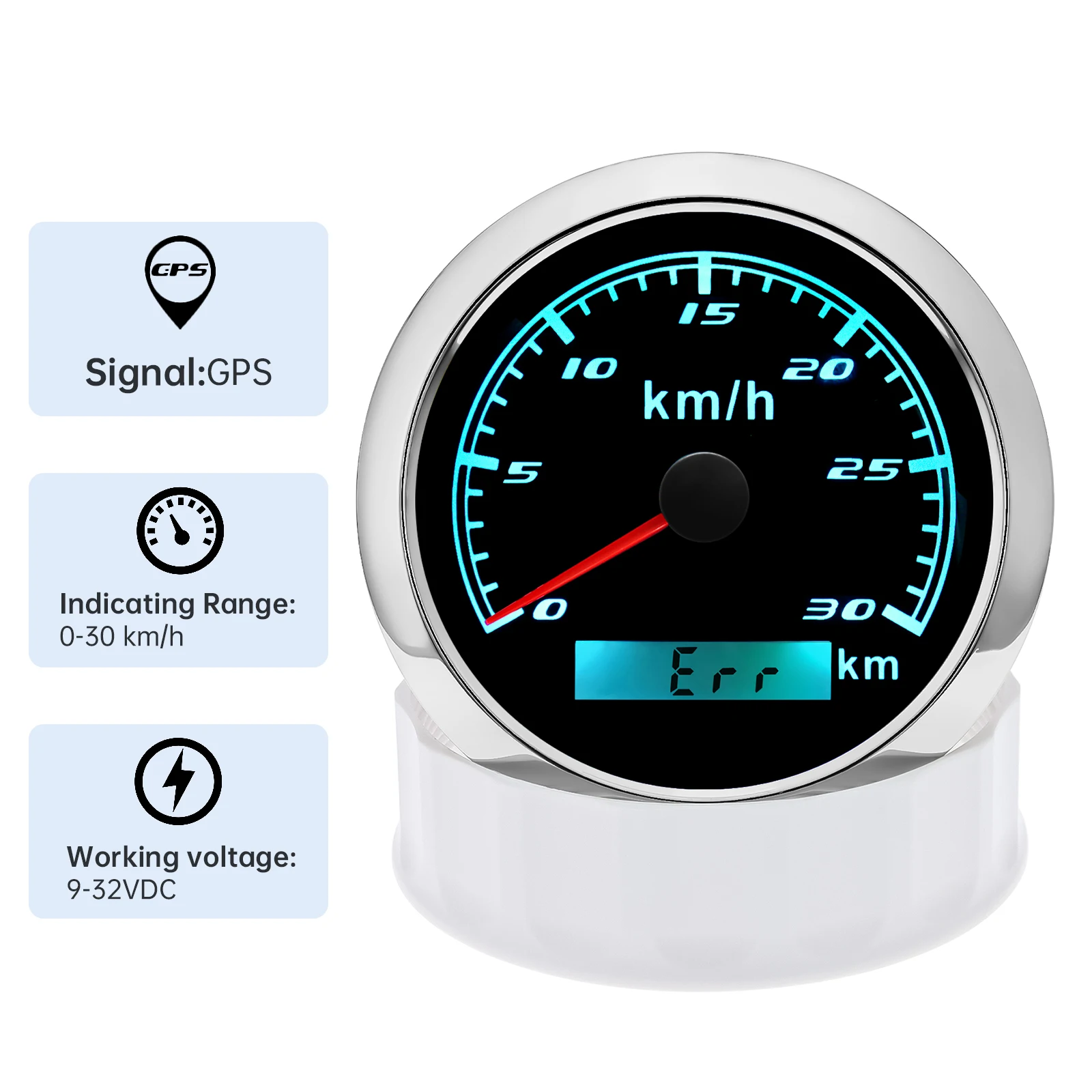 Velocímetro GPS impermeable para moto y barco, 0-200 km/h - imagen 4
