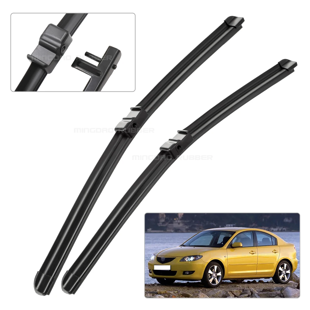 Escobillas limpiaparabrisas silenciosas CREATROAD para Mazda 3 BK - imagen 2