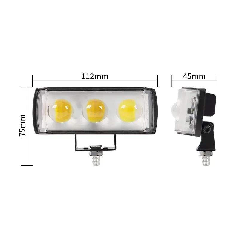 Faro LED delantero con destello rojo azul para moto eléctrica - imagen 5