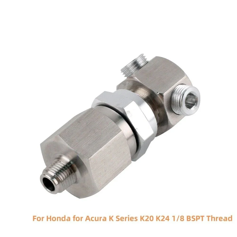 Adaptador rosca BSPT sensor presión aceite – Honda Acura K20 K24 aluminio - imagen 4