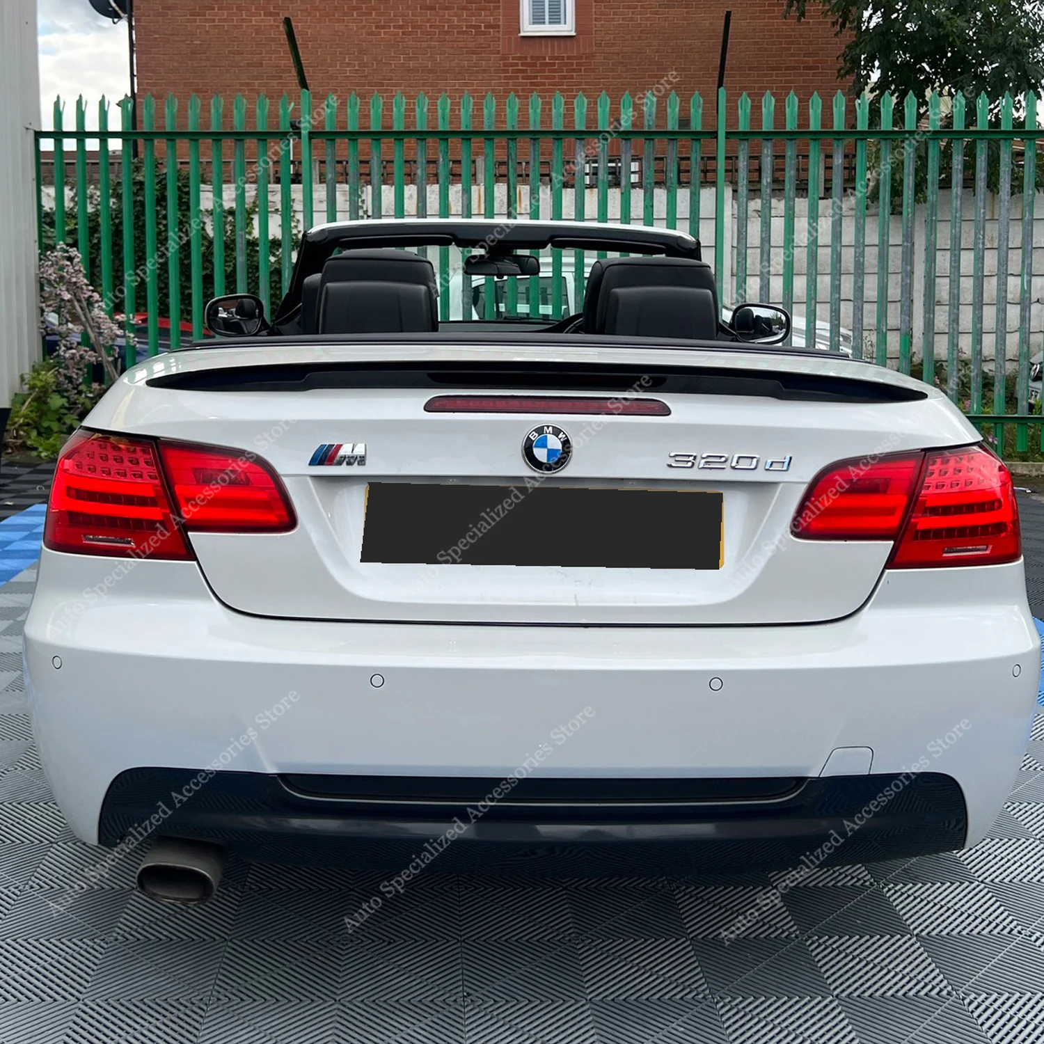 Alerón trasero negro brillante estilo M BMW E93 Cabrio 2007-2014 - imagen 3