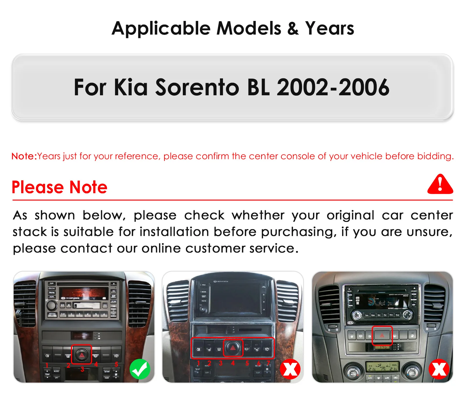 Pantalla multimedia 2 DIN para Kia Sorento BL