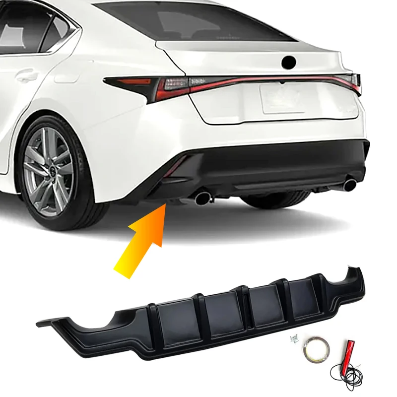 Difusor trasero ABS labio para Lexus IS300h IS350 2021-2024