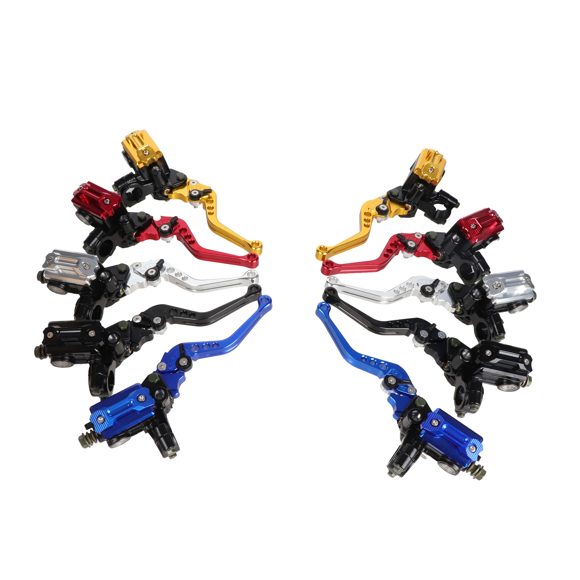 Kit palancas freno y embrague CNC 22mm universal Yamaha Honda Kawasaki - imagen 2