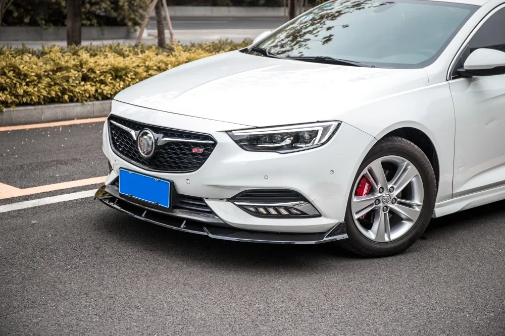 Labio delantero de paragolpes negro brillo para Buick Regal 2017-2019 - imagen 3