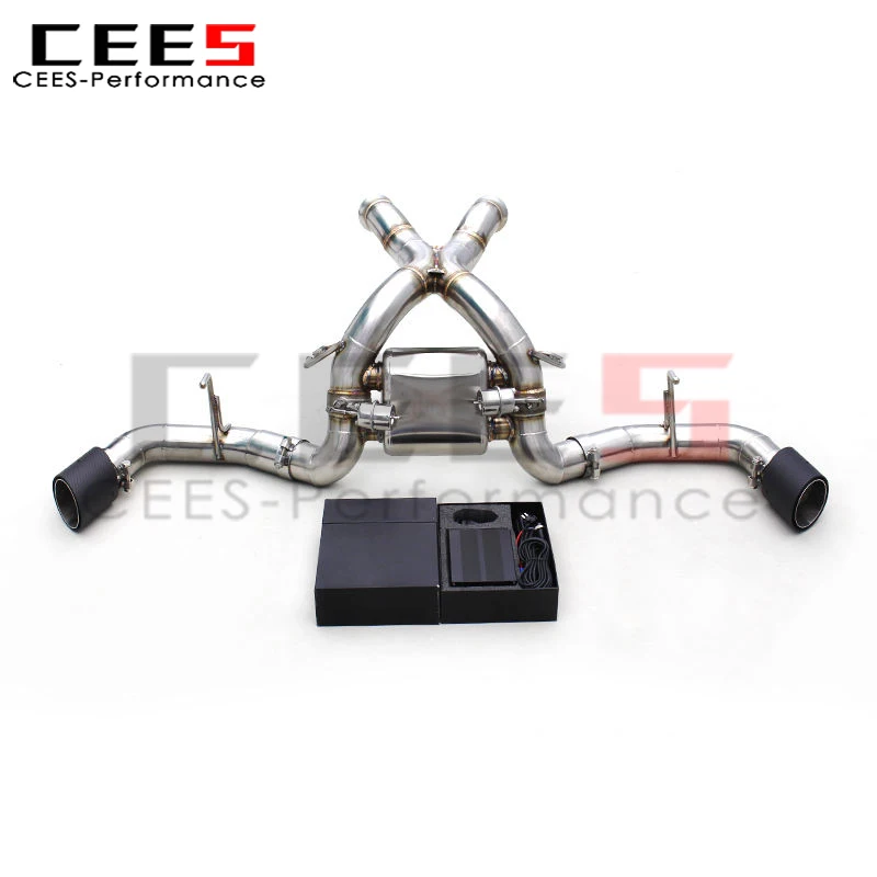 CEES Catback silencioso con válvula para McLaren 540/540C 3.8T