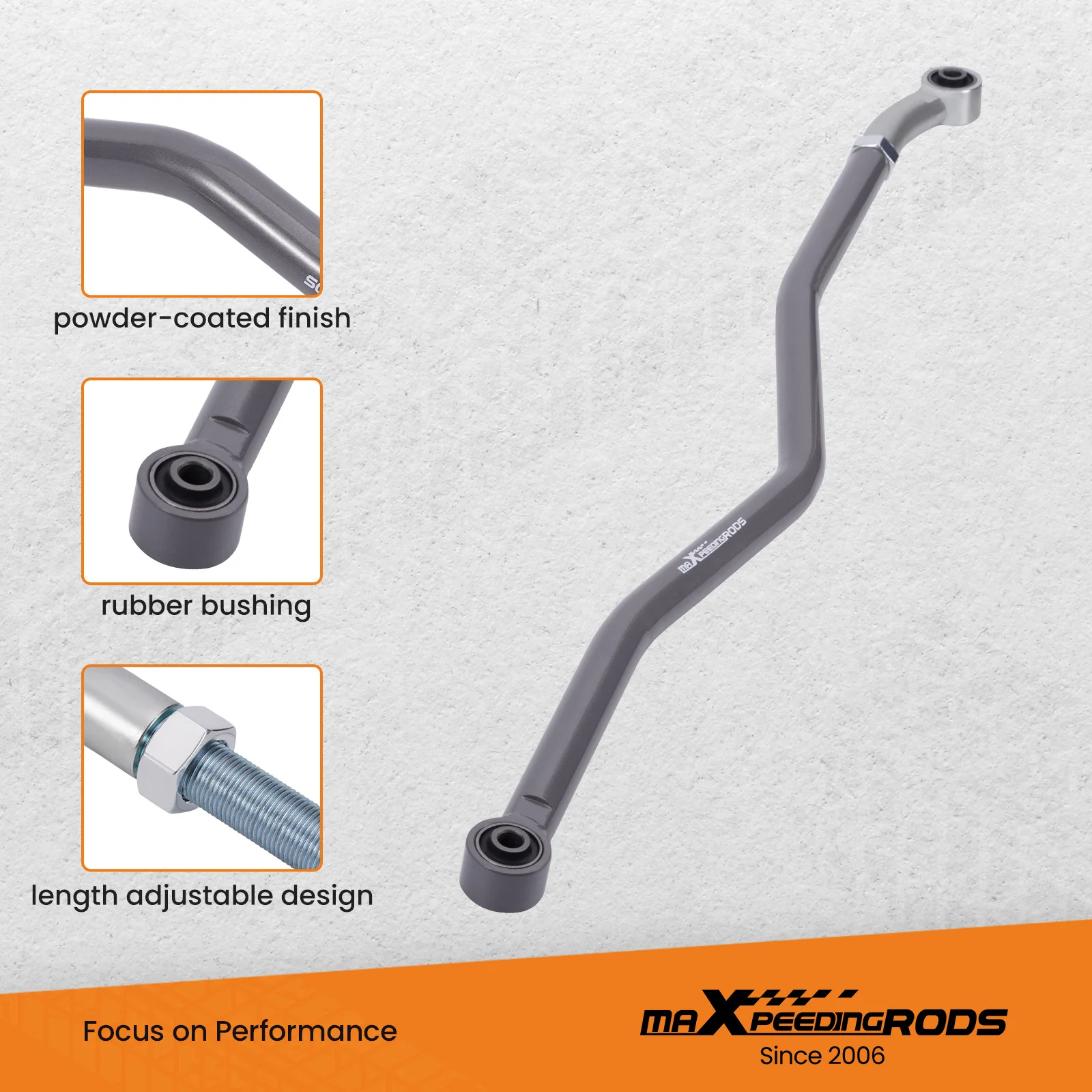 Soporte ajustable barra de pista 2-4" elevación Jeep Wrangler JK - imagen 5
