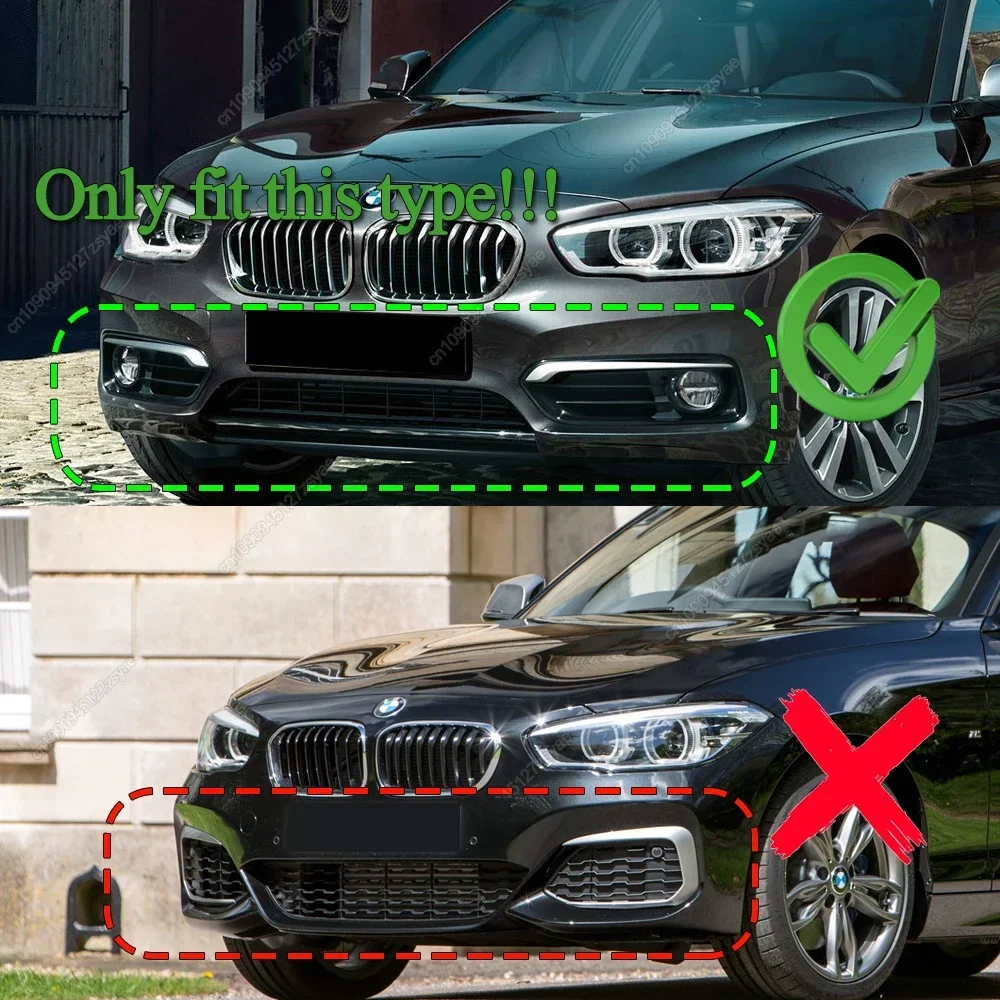 3 uds parachoques delantero de coche alerón divisor cubierta difusora para BMW 1 serie F20 F21 116i 118i 120i 2011-2019 kits de carrocería Tuning - imagen 2