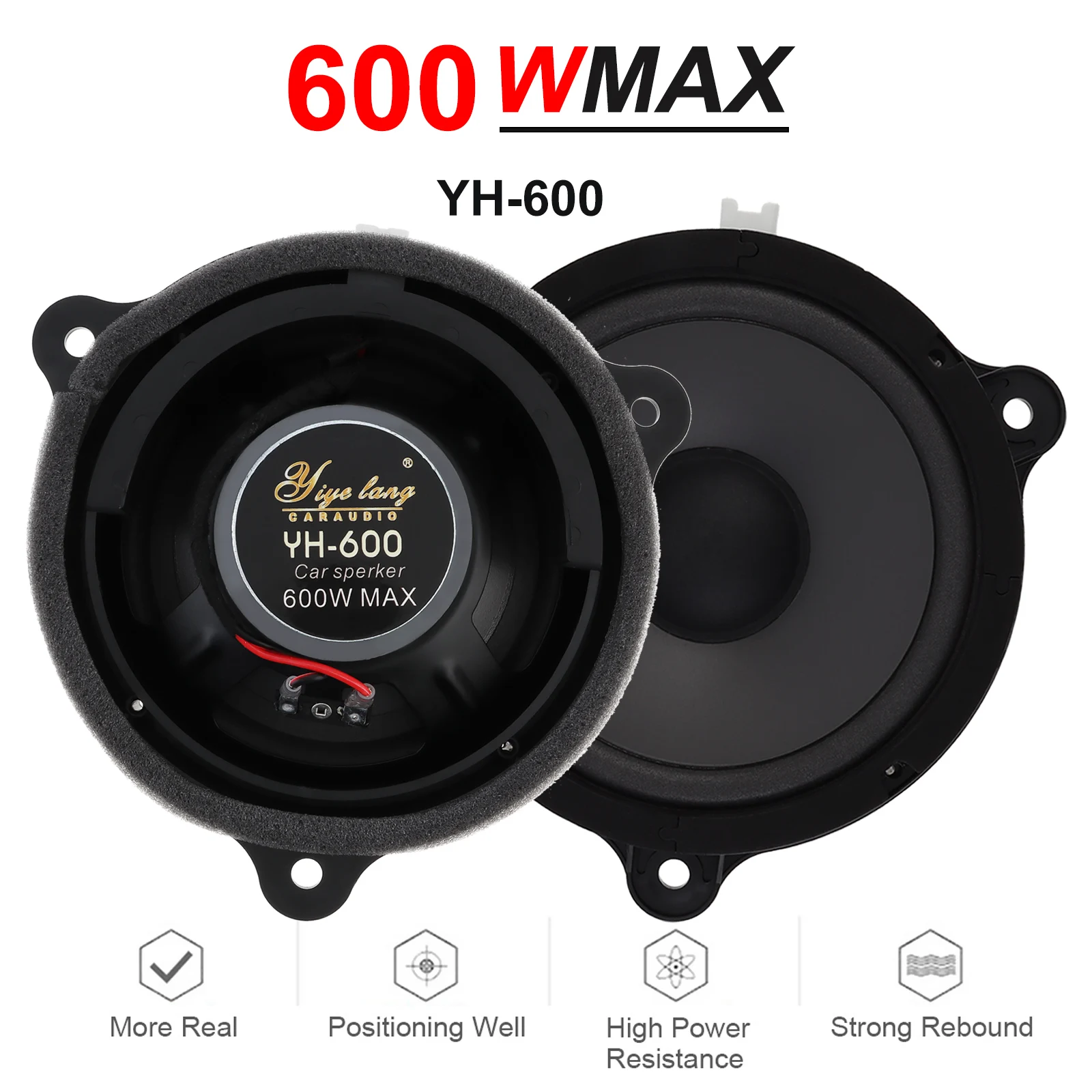 Altavoces 6,5 pulgadas 2 vías para Nissan: audio puerta coche