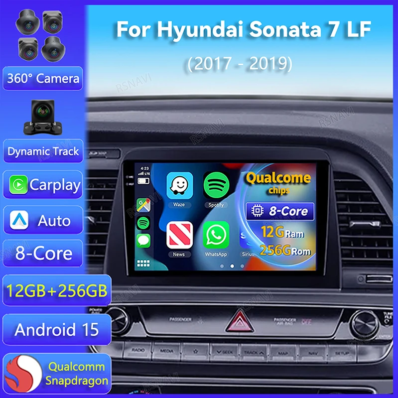 Radio Android Hyundai Sonata VII 2017-2019 con CarPlay y GPS