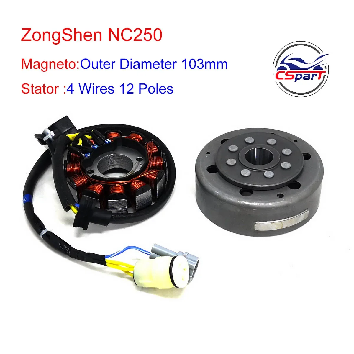 Estátor rotor magnético para Zongshen KAYO T6