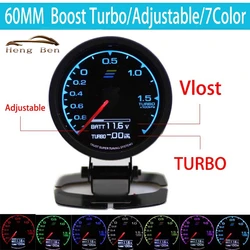 GRedi Medidor de presión de turbo con voltímetro LCD – 60 mm
