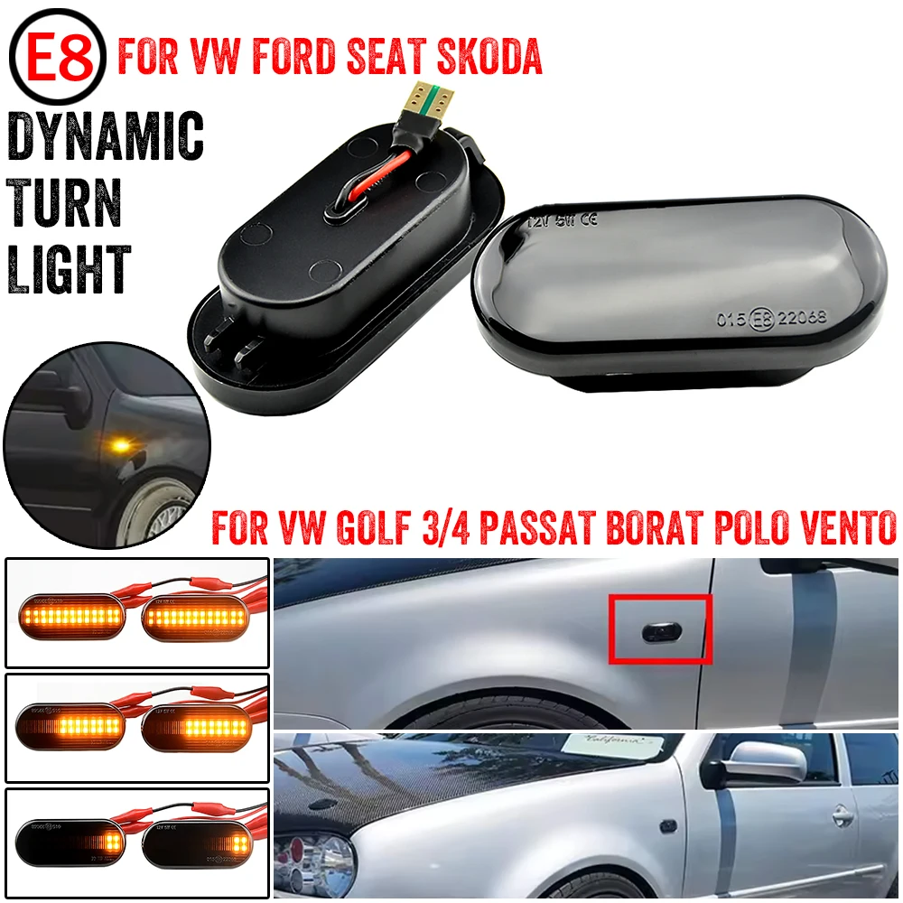 Intermitente LED dinámico para Ford C-MAX, Fiesta, Focus y VW Polo