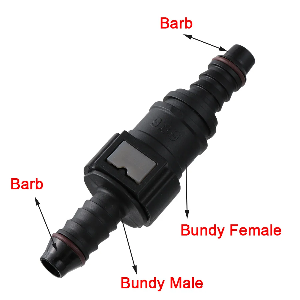 Conector rápido de línea de combustible 8 mm hembra recta – coche - imagen 2