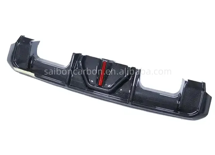 Difusor trasero LED de fibra de carbono para BMW G80 M3/G82 M4 - imagen 3