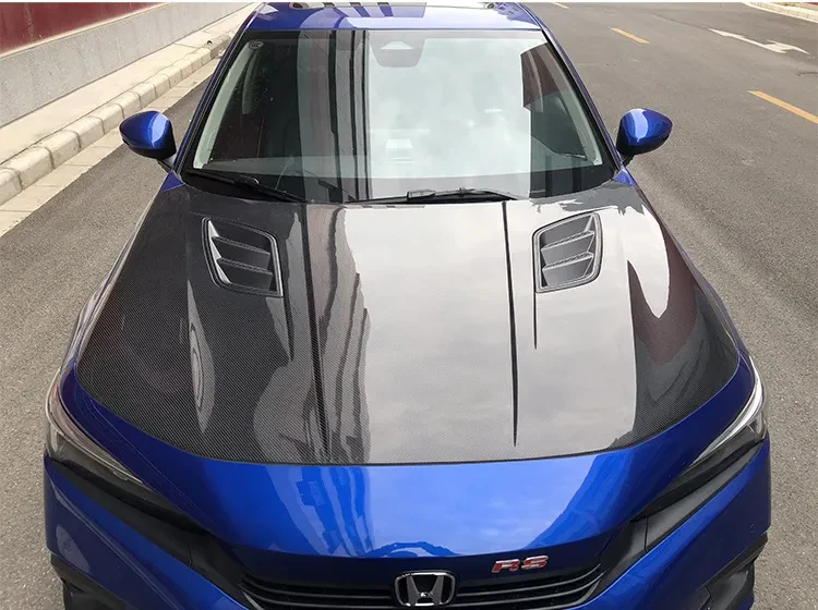 Capó ventilado fibra carbono Assura Honda Civic 11 gen 2022-2023 - imagen 2