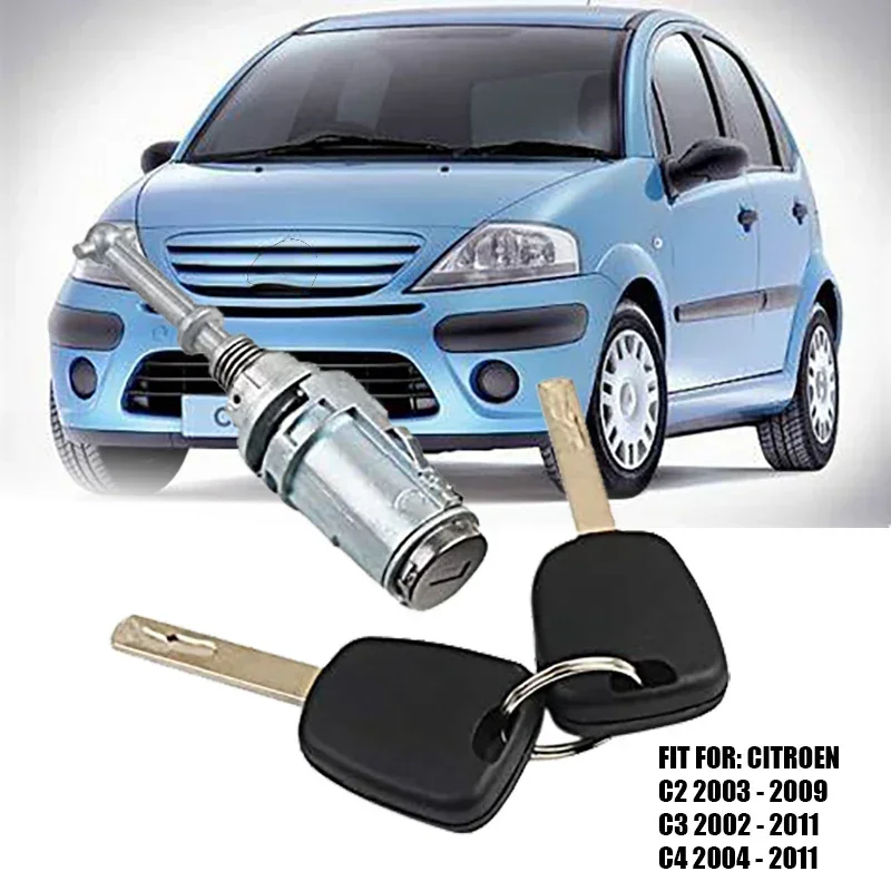 Cilindro de cerradura Citroen C2 C3 C4 con llave