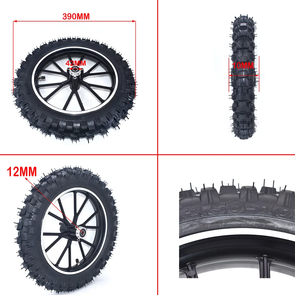 Otra vista de la rueda para pit bike