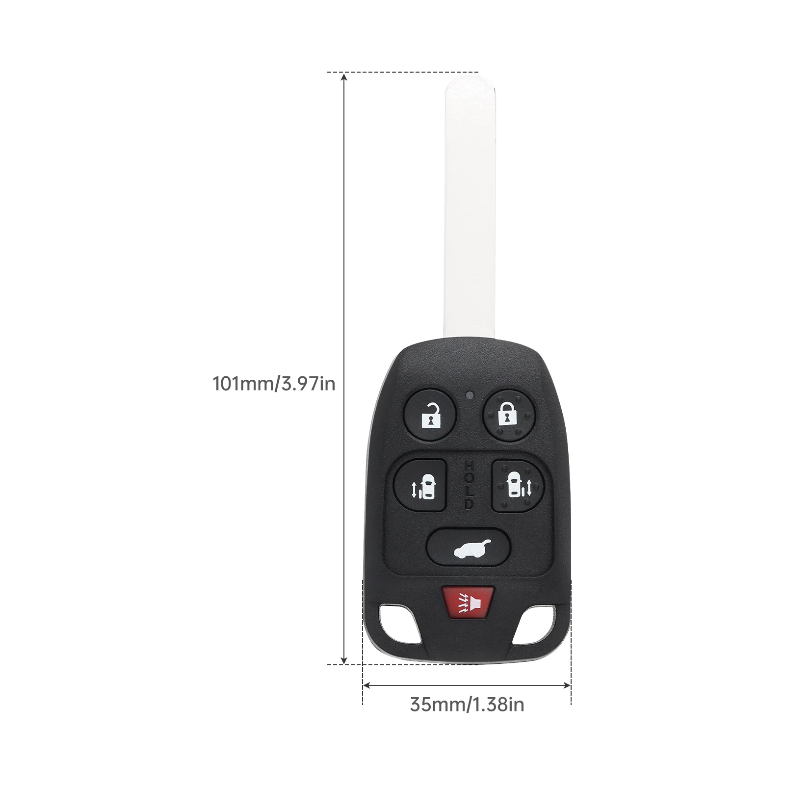 Carcasa llave Honda Odyssey 2011-2013 cubierta 6 botones N5F-A04TAA - imagen 2