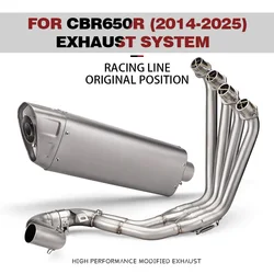 Tubo enlace frontal escape CBR650F acero inoxidable modificado – Honda CB650F/CBR650R