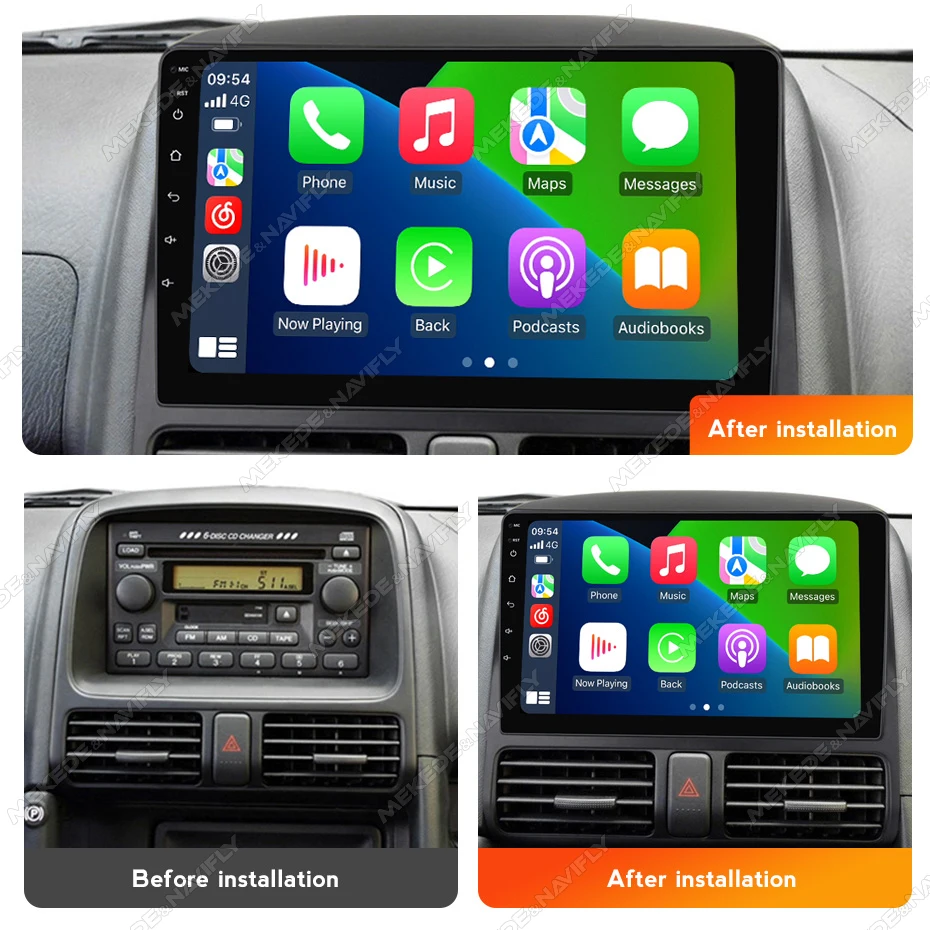 Autoradio Android MEKEDE Honda CR-V 2001-2006 con CarPlay y Bluetooth - imagen 3