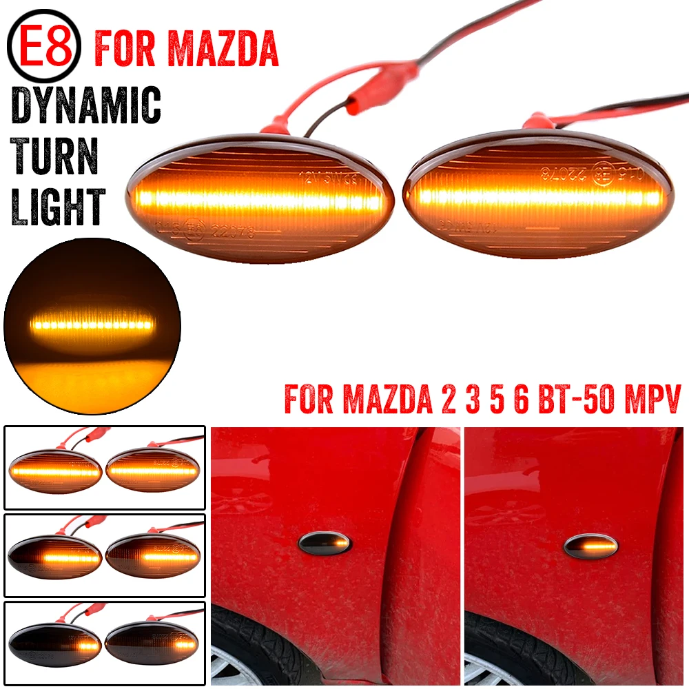 Indicador lateral LED secuencial para Mazda 3 BK 2003-2009