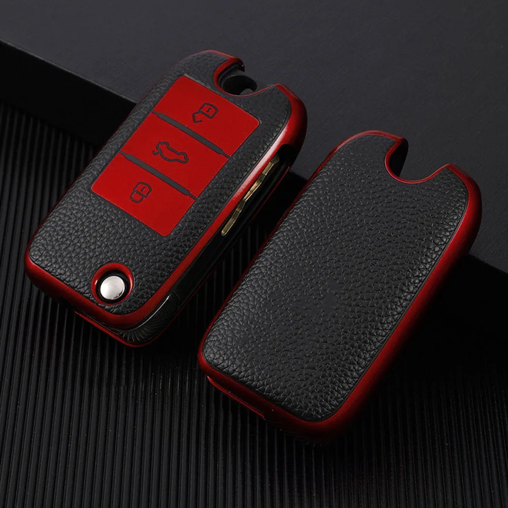 Funda de TPU roja para llave de coche MG GT