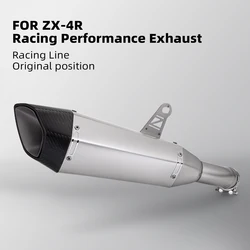 Escape de carreras con DB Killer para Kawasaki ZX4R 2020-2025