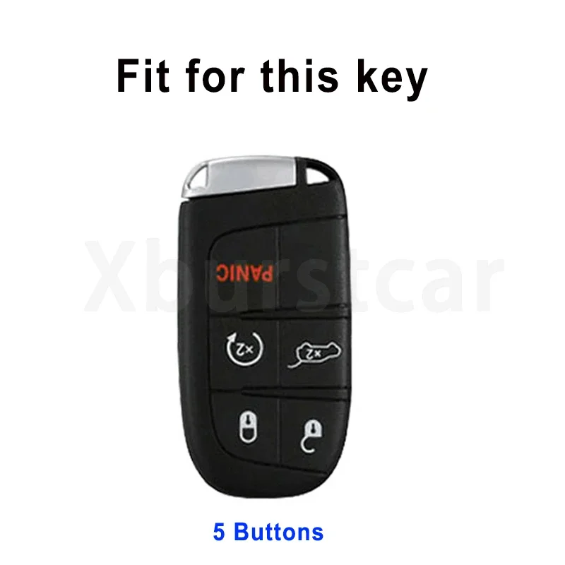 Funda TPU para llave de coche 5 botones Jeep, Dodge y Chrysler - imagen 2