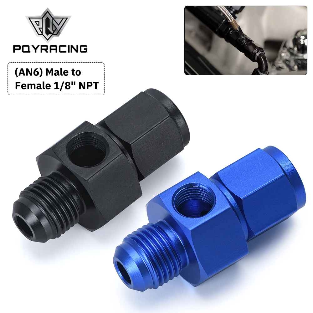 PQY Adaptador AN6 macho-hembra 1/8 NPT para sensor de presión