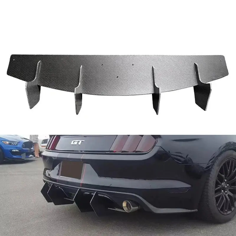 Difusor trasero de fibra de carbono estilo AC – Ford Mustang 2018-2022