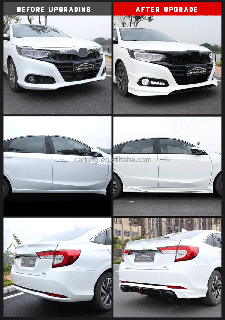 Vista comparativa del Honda Crider antes y después de la actualización