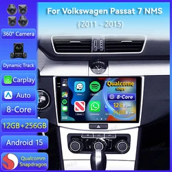 Radio multimedia Android 15 con CarPlay para VW Passat B7 2011-2015